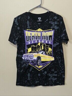 Death Row Record Splatter Design Tshirt